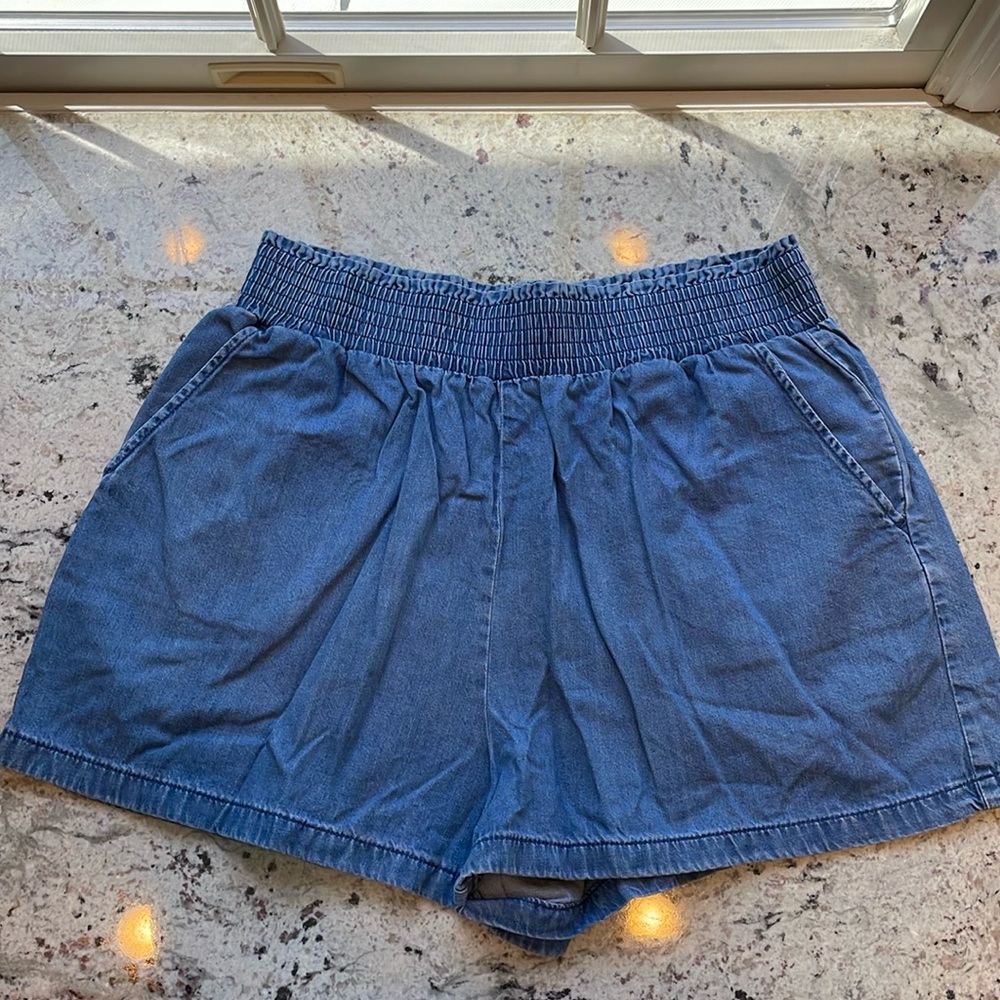 Flowy Denim Shorts